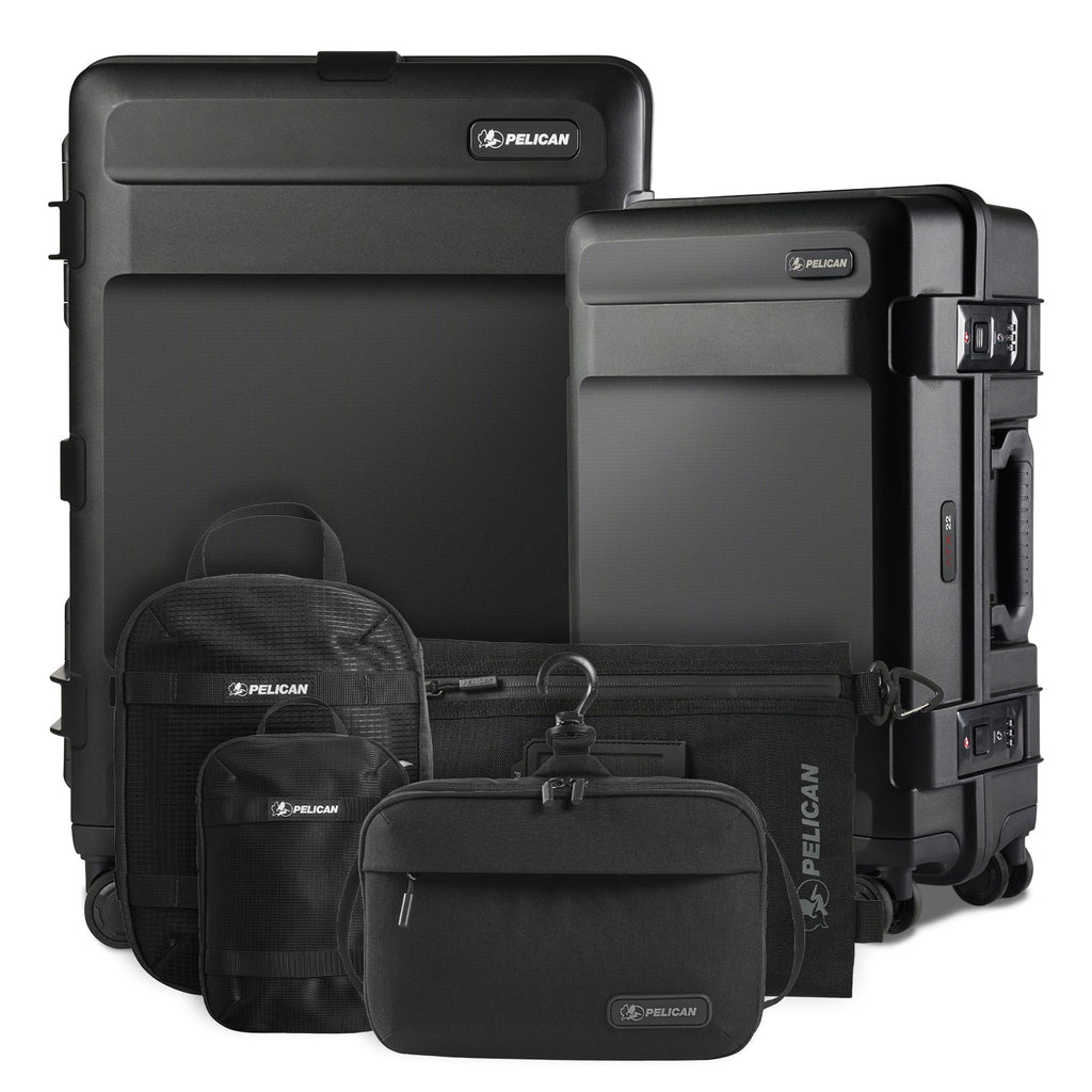Pelican TRVL Pro Luggage Set - Black
