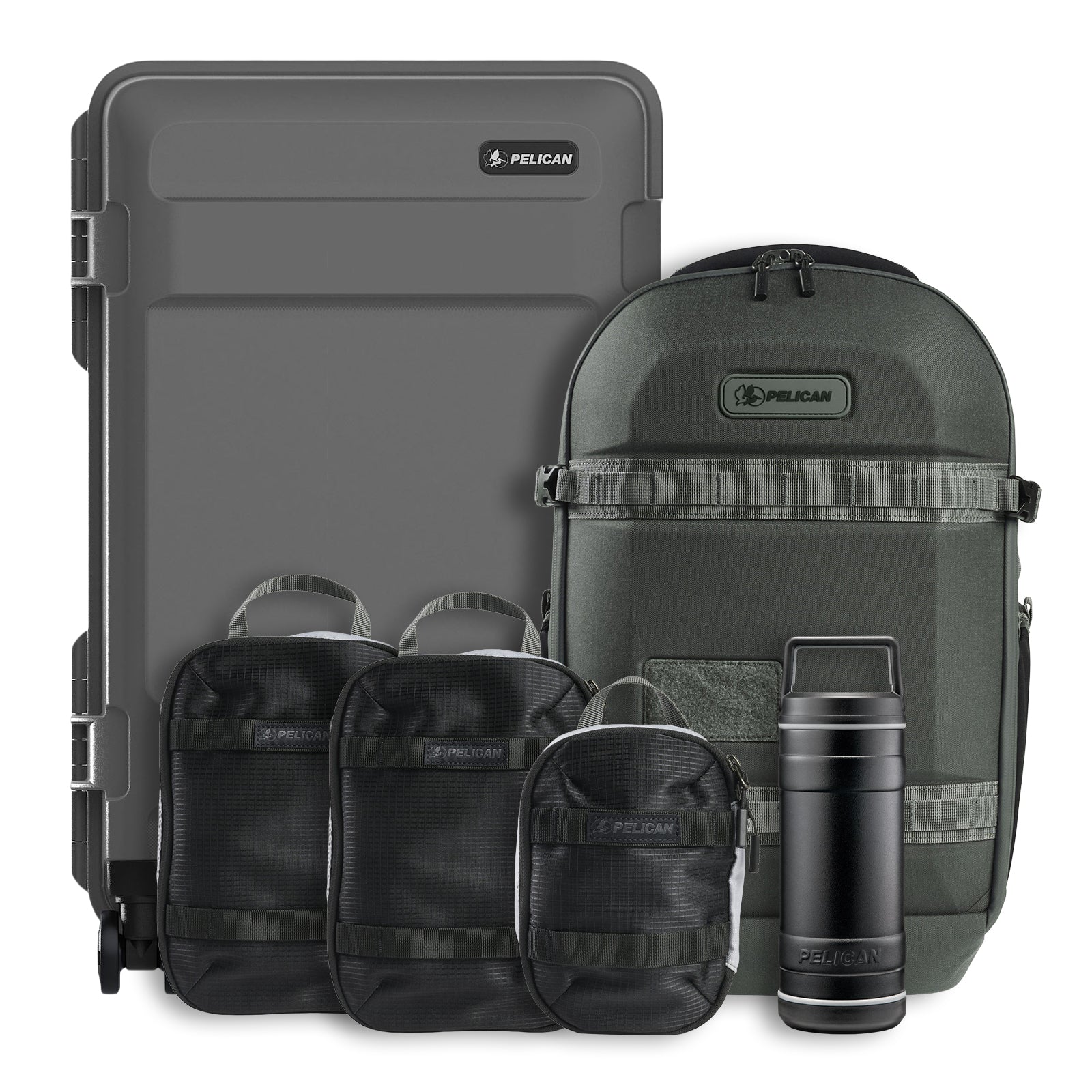 Jetsetter Carry-On Luggage Bundle (Charcoal)