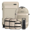 Jetsetter Carry-On Luggage Bundle (Sand)