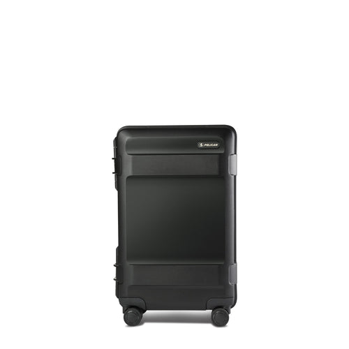 pelican luggage black from the front